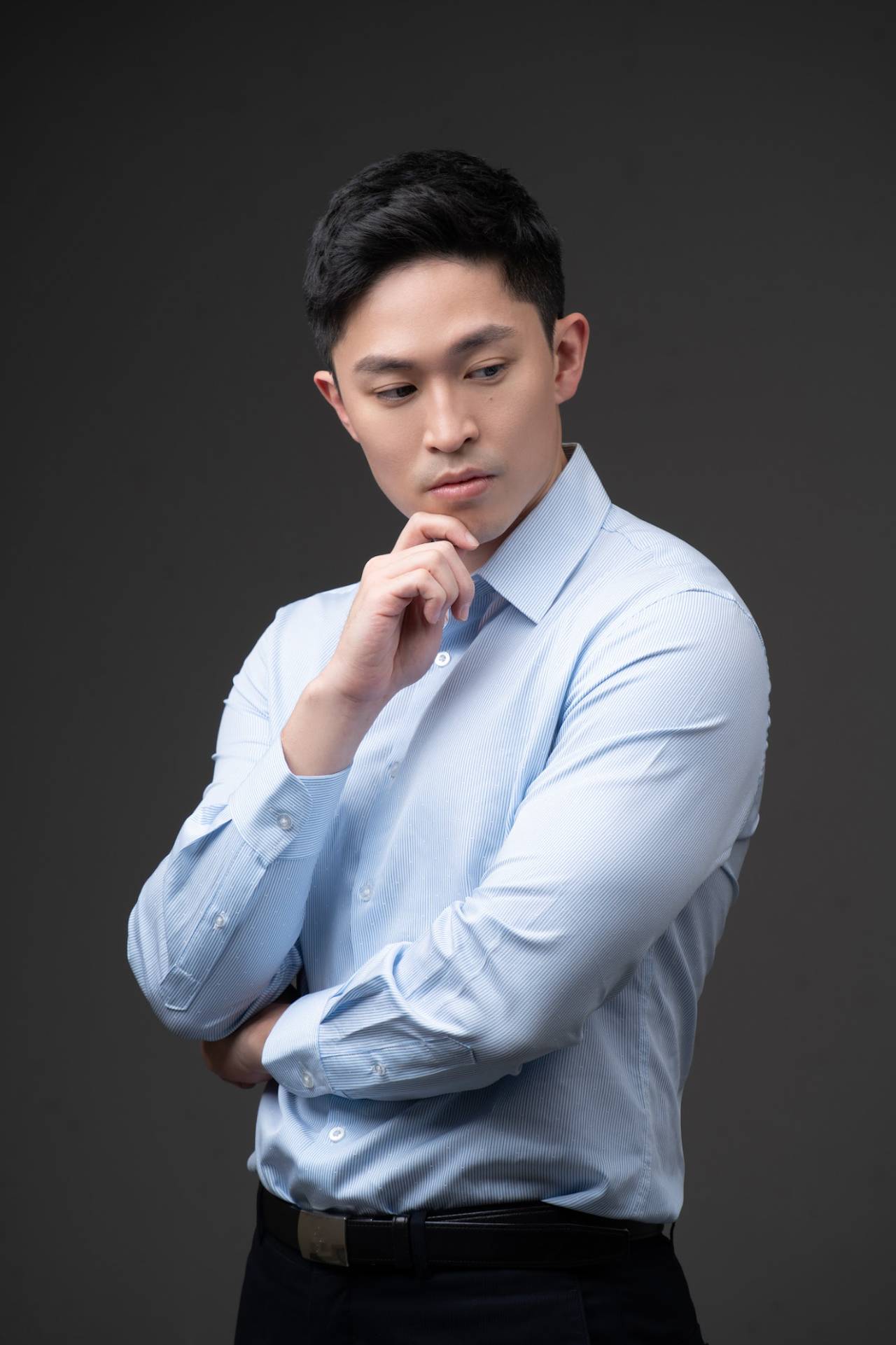 男生基礎妝 妝髮成果